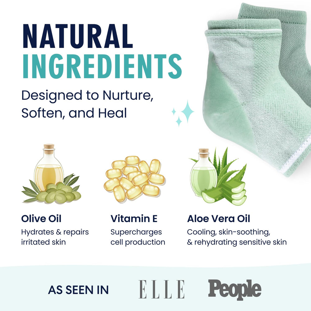 Dr. Frederick's Original Heel Socks latex-free gel pad suits sensitive skin.
