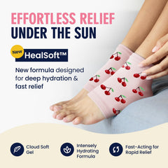 Dr. Frederick's Original Moisturizing Heel Socks packaging being opened as a gift-ready hydration treat.