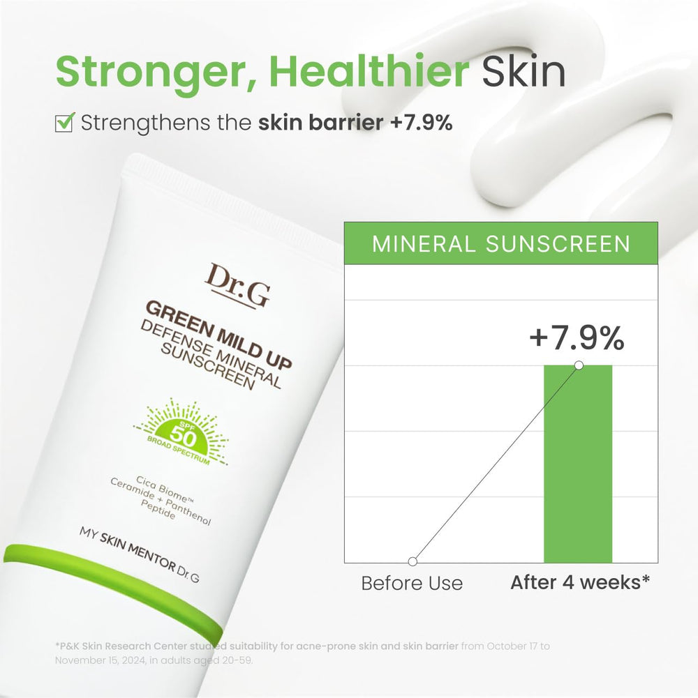 Dr.G Green Mild Up Defense on the beach emphasizes water-friendly, reef-safe protection