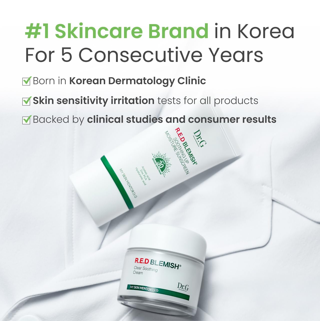Dr.G panthenol ingredient focuses on moisture retention for skin
