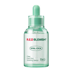 Dr.G R.E.D. blemish clear serum bottle close-up highlighting premium packaging for easy storage
