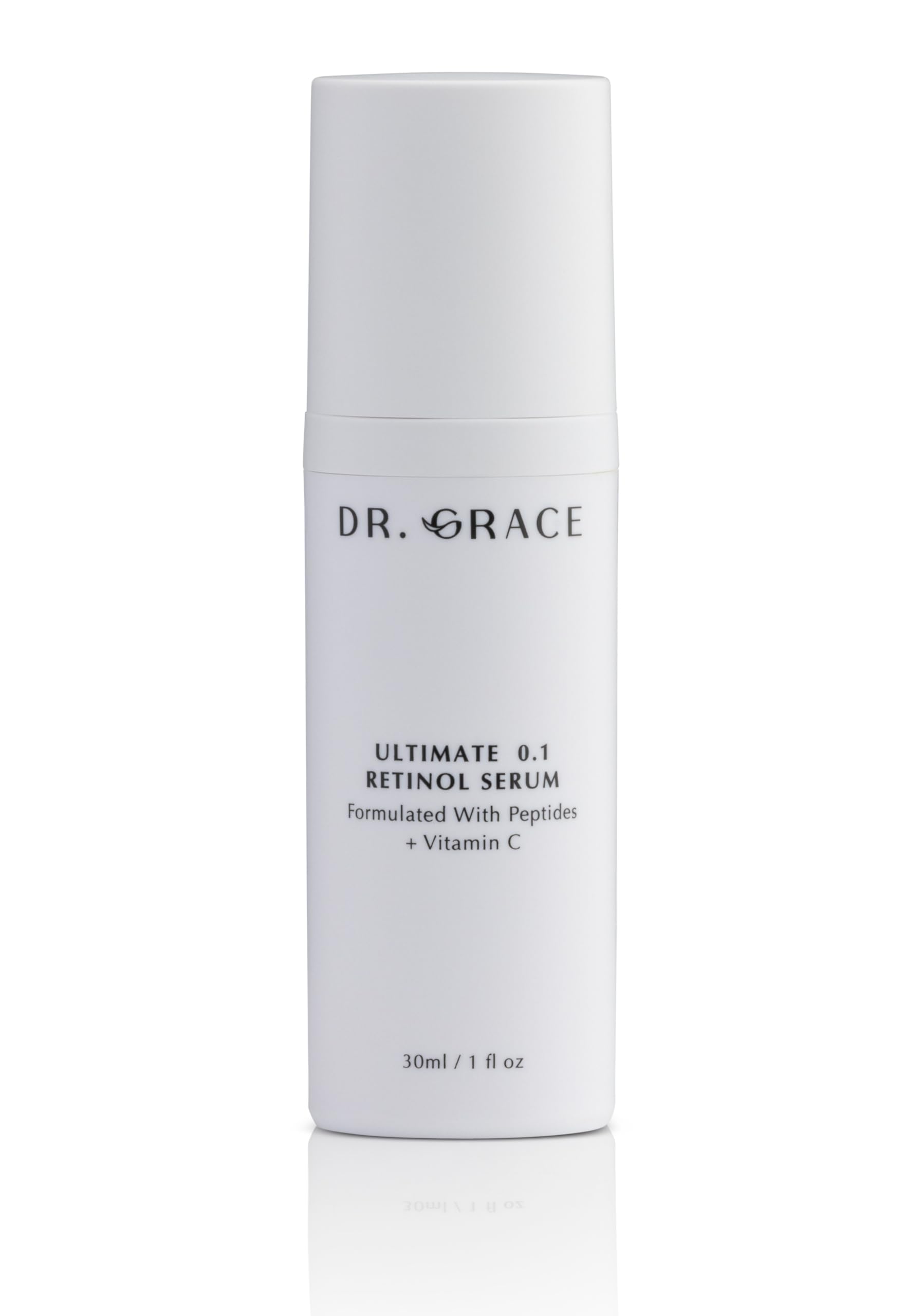 Dr. Grace Ultimate Retinol Serum bottle closeup for nightly glow