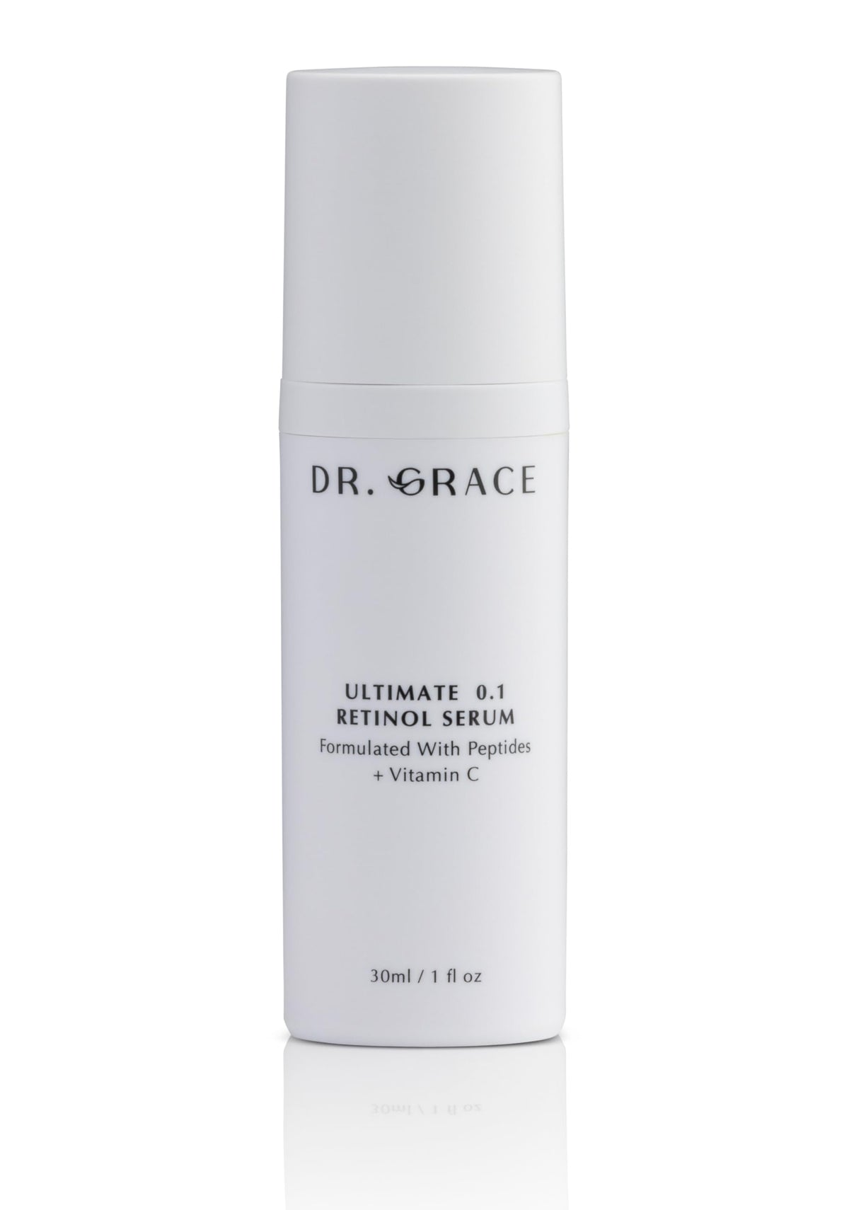 Dr. Grace Ultimate Retinol Serum bottle closeup for nightly glow