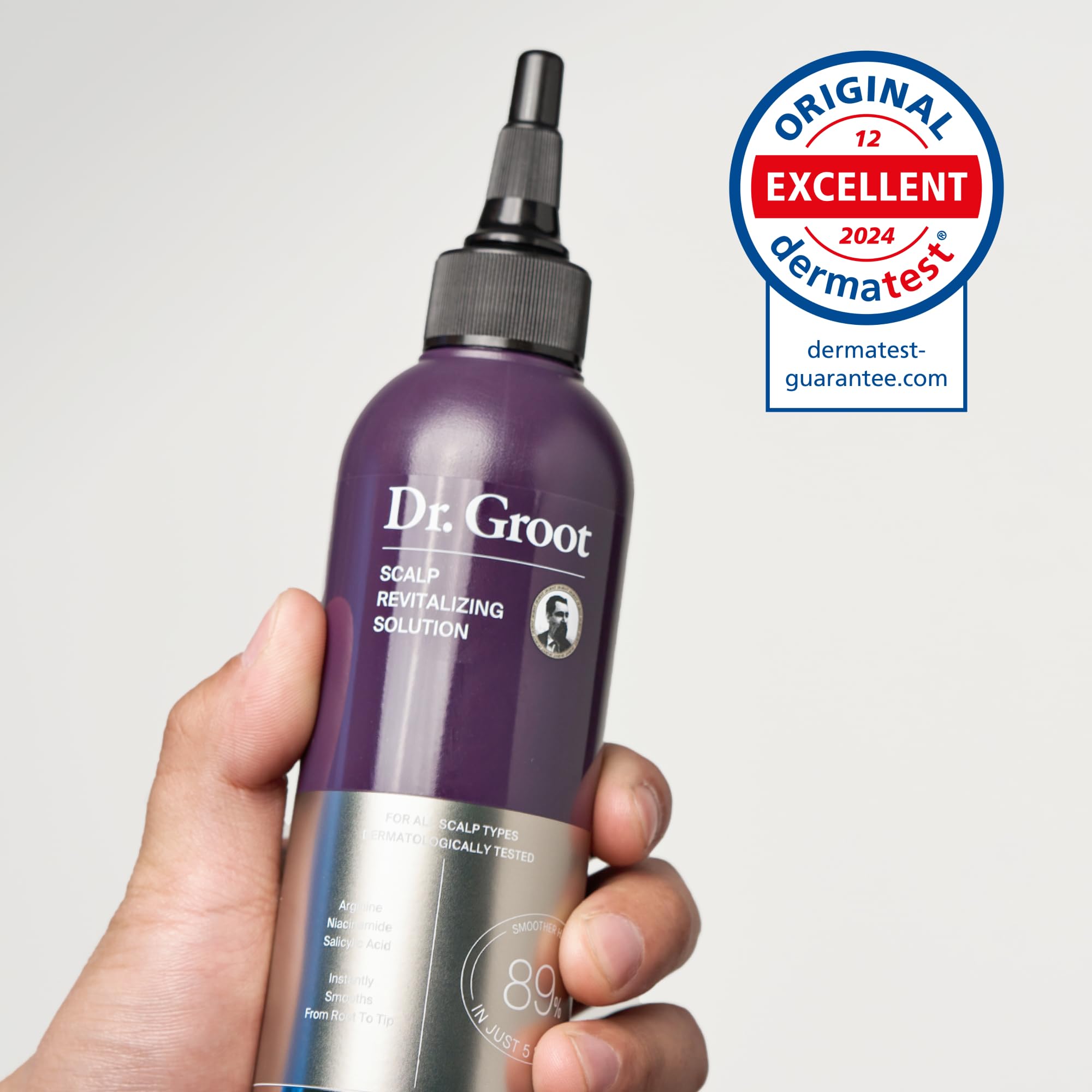Dr. Groot Biotin Prebiotics hair flora emphasizes balanced scalp microflora for healthier roots