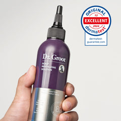 Dr. Groot Biotin Prebiotics hair flora emphasizes balanced scalp microflora for healthier roots