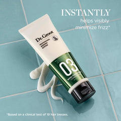 Dr. Groot Bond Fortifying Conditioner keratin-silk closeup highlights protein-rich bond care.