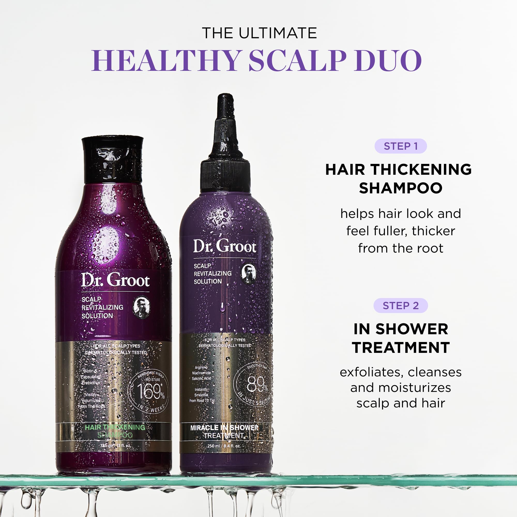 Dr. Groot Color-safe formulation indicating paraben- and sulfate-free care for color-treated hair