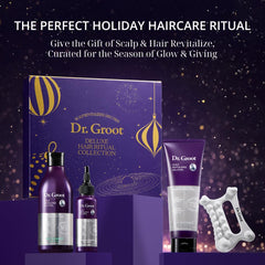 Dr. Groot hair thickening conditioner bottle strengthens strands for smoother hair.