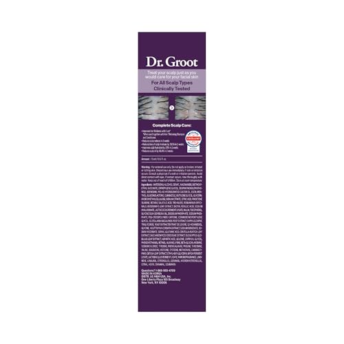 Dr. Groot roll-on application on the scalp shows a refreshing menthol sensation.