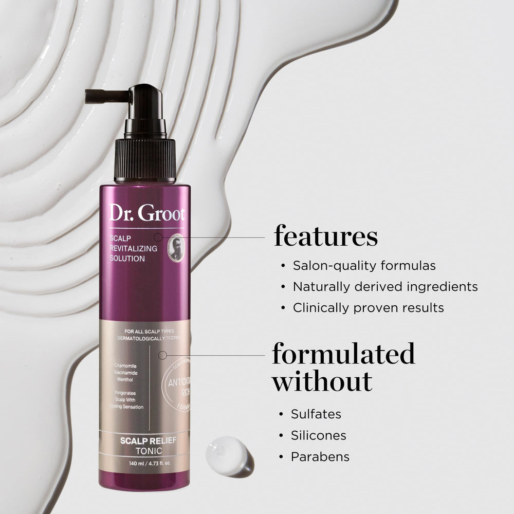 Rosemary oil in Dr. Groot tonic invigorating scalp and hair