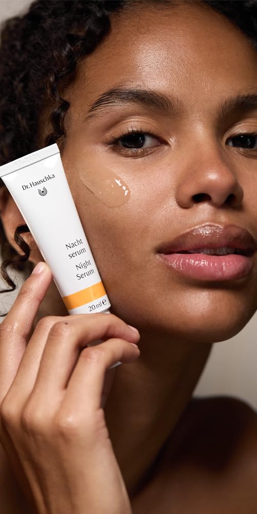 Dr. Hauschka Night Serum features apple hydrosol aroma supporting natural rhythms.