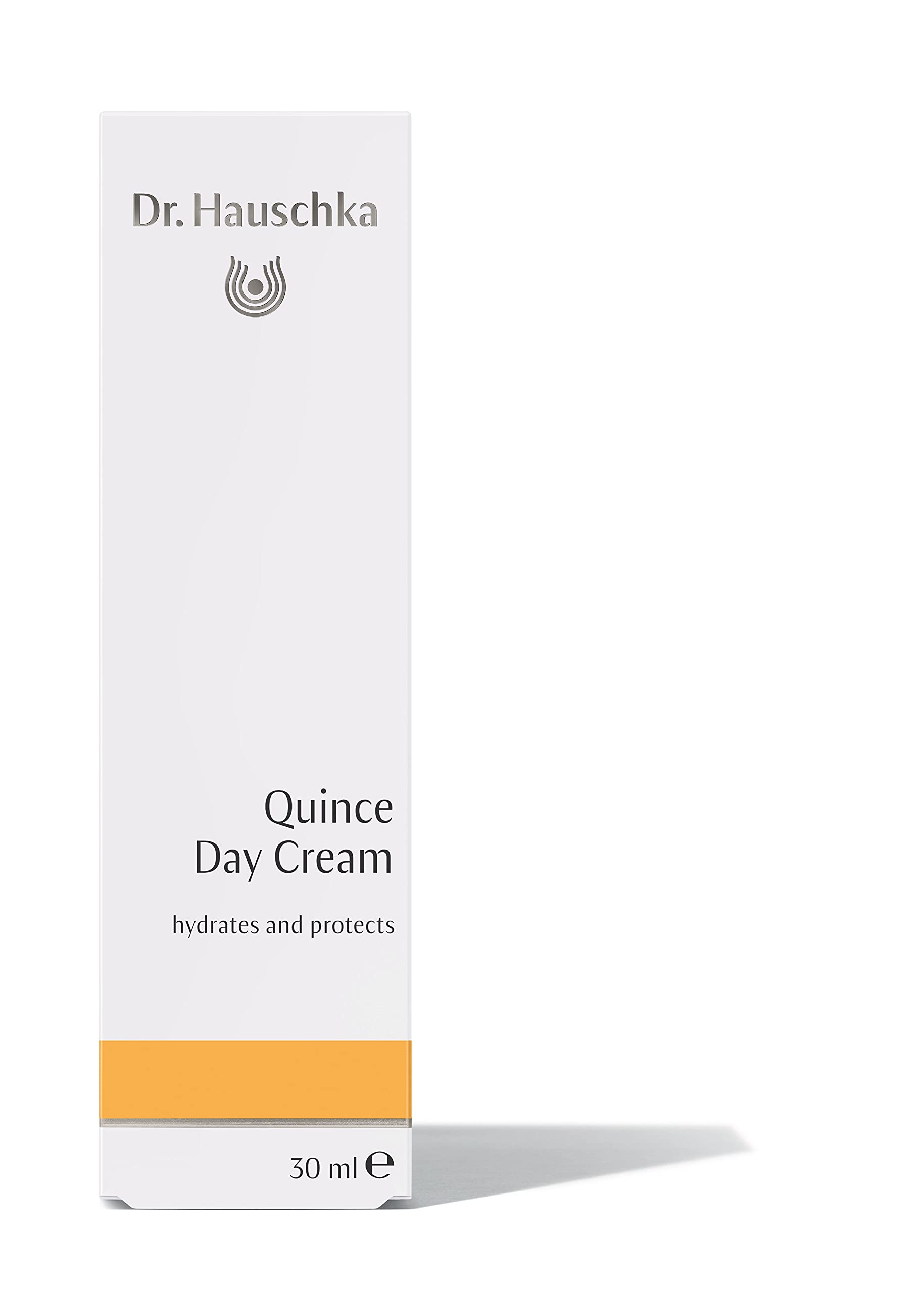 Dr. Hauschka Quince Day Cream application on hand demonstrates gentle daily protection and moisture boost.