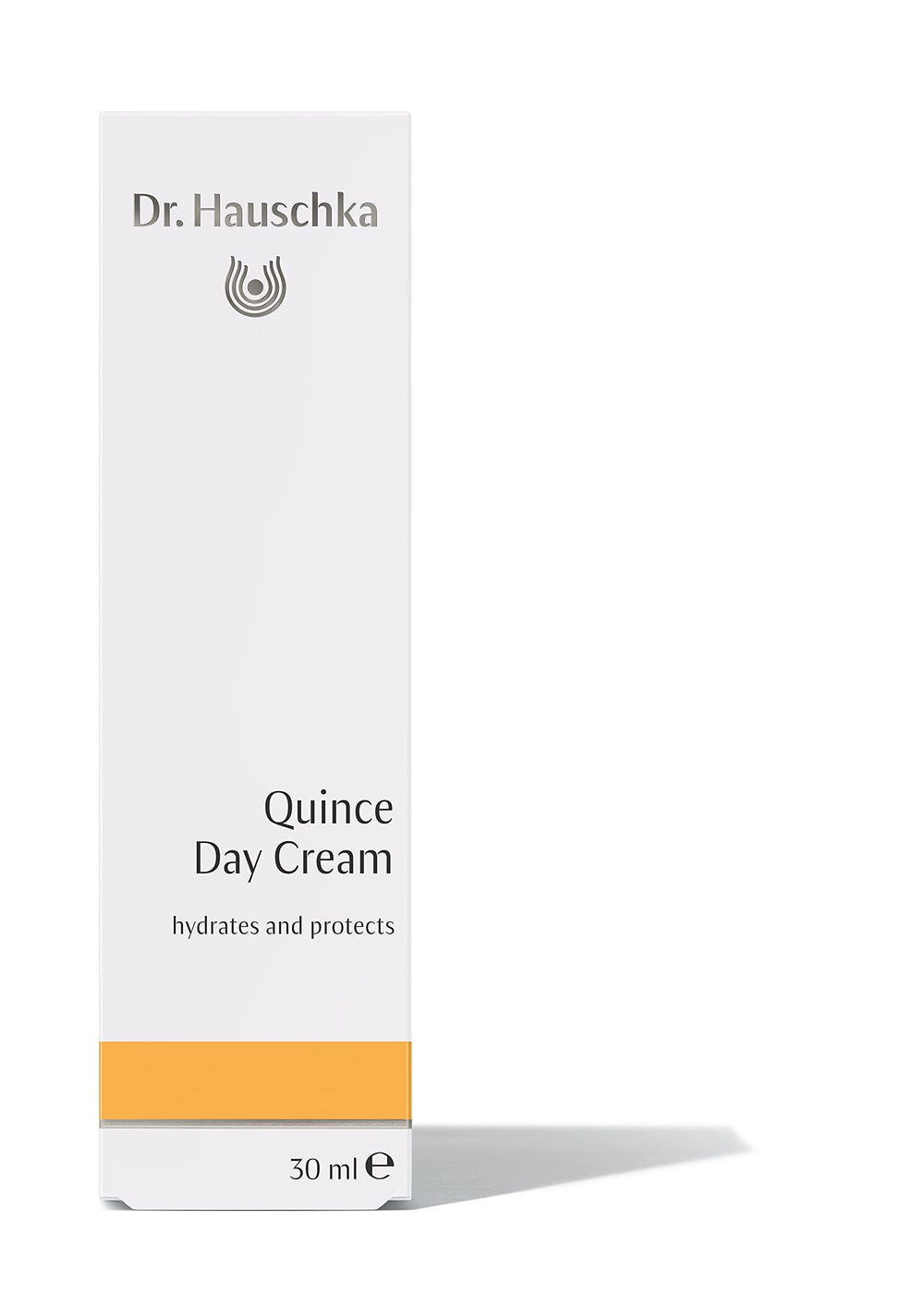 Dr. Hauschka Quince Day Cream application on hand demonstrates gentle daily protection and moisture boost.