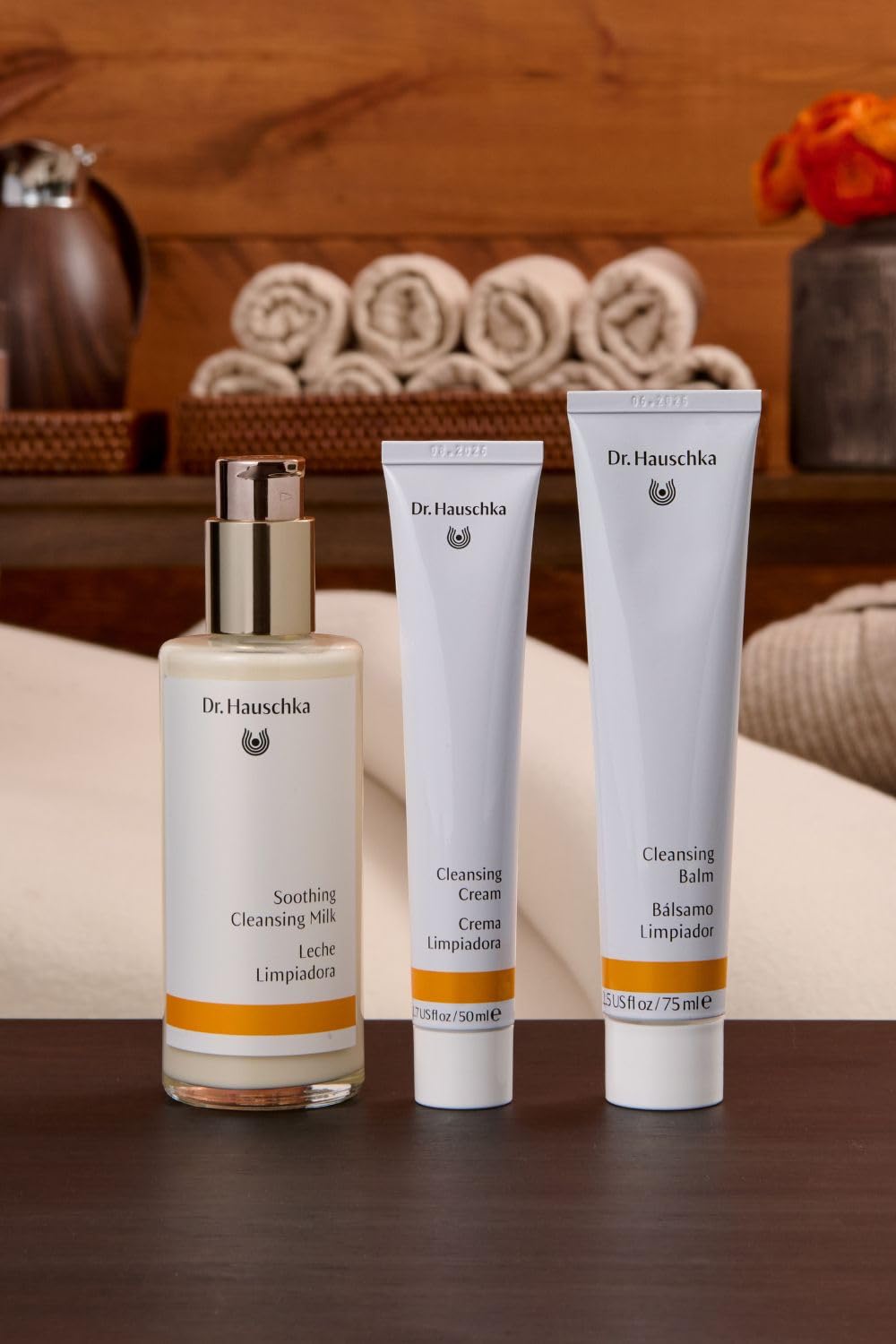 Dr. Hauschka Soothing Cleansing Milk packaging-label conveys certified natural care