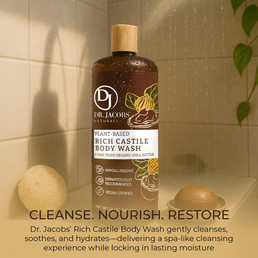 Dr. Jacobs Naturals gentle-cleanser for sensitive-skin shown in daily routine.