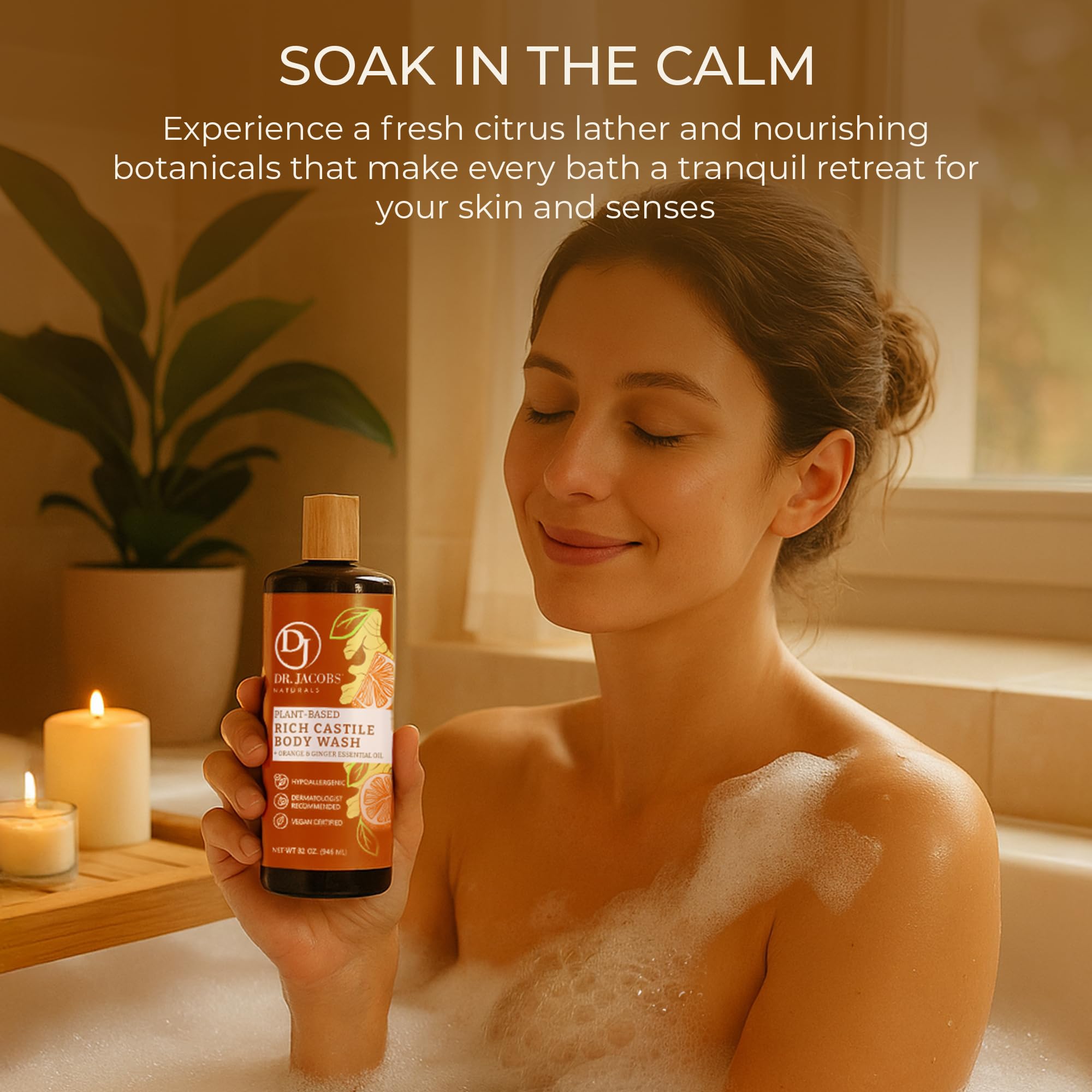 Dr. Jacobs Naturals Aloe Vera and Vitamin E ingredients hydrate skin with plant-based care.