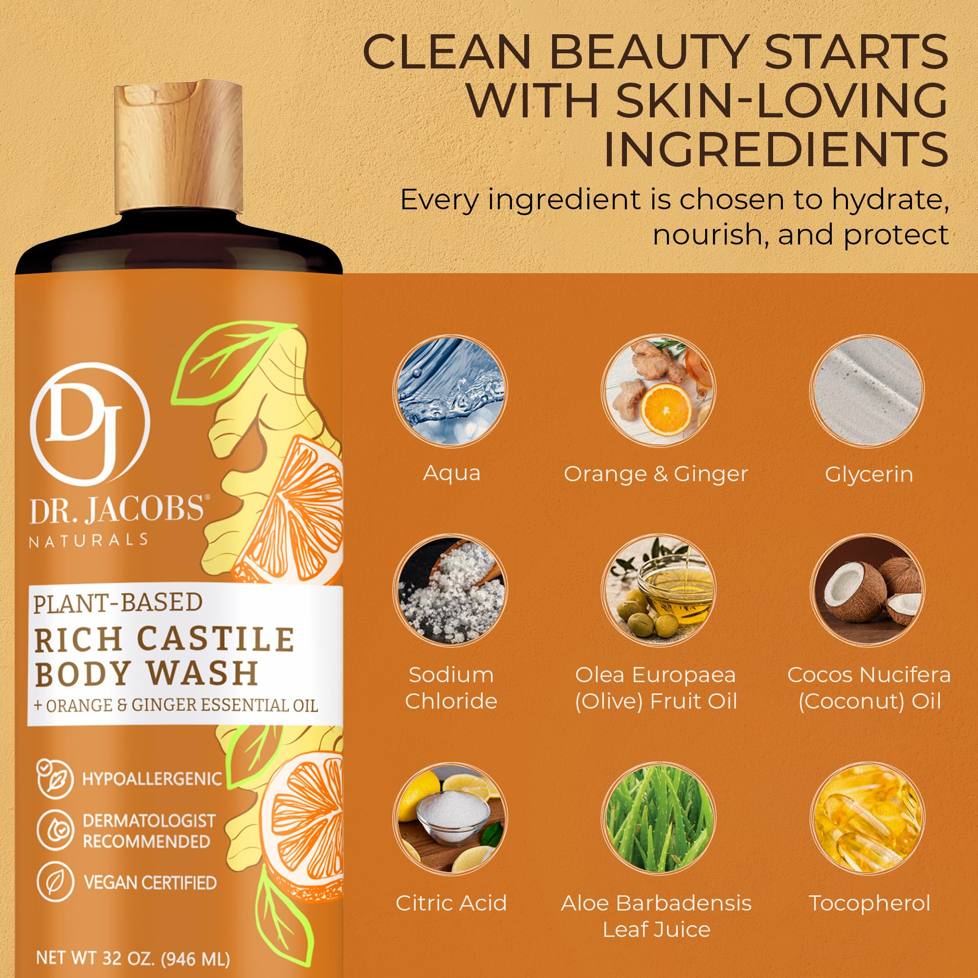 Dr. Jacobs Naturals shower scene invites a daily cleansing ritual.