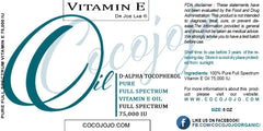 Dr Joe Lab Vitamin E Oil amber bottle emphasizing premium storage for longer shelf life.