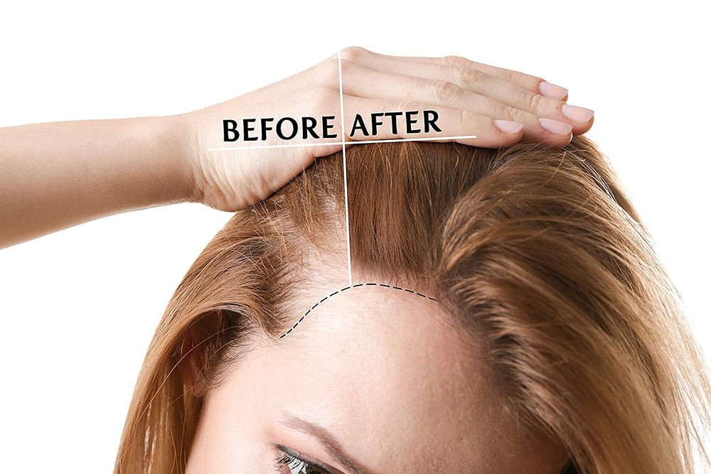 Dr Joe Lab Vitamin E Oil on hair strands for conditioning and added shine.
