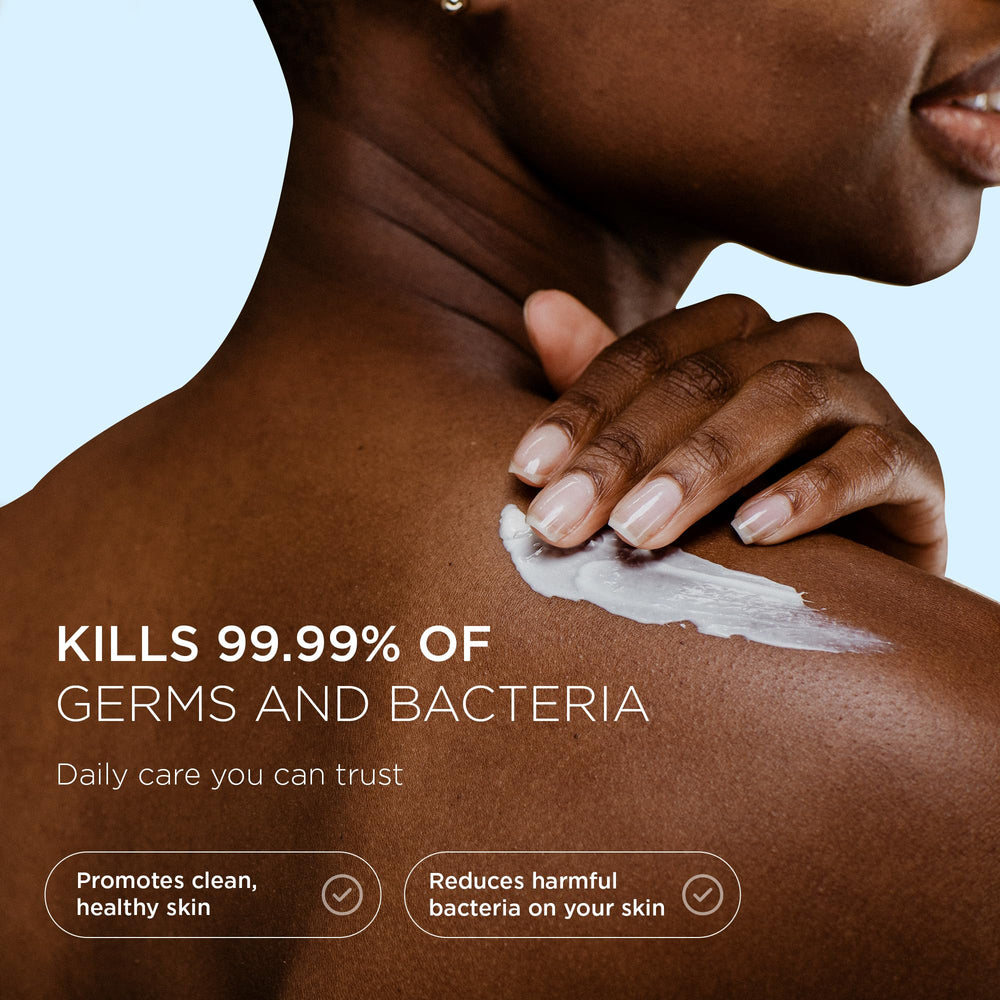 Dr. Lift Antib antibacterial Body Lotion silky finish after shower for softness.