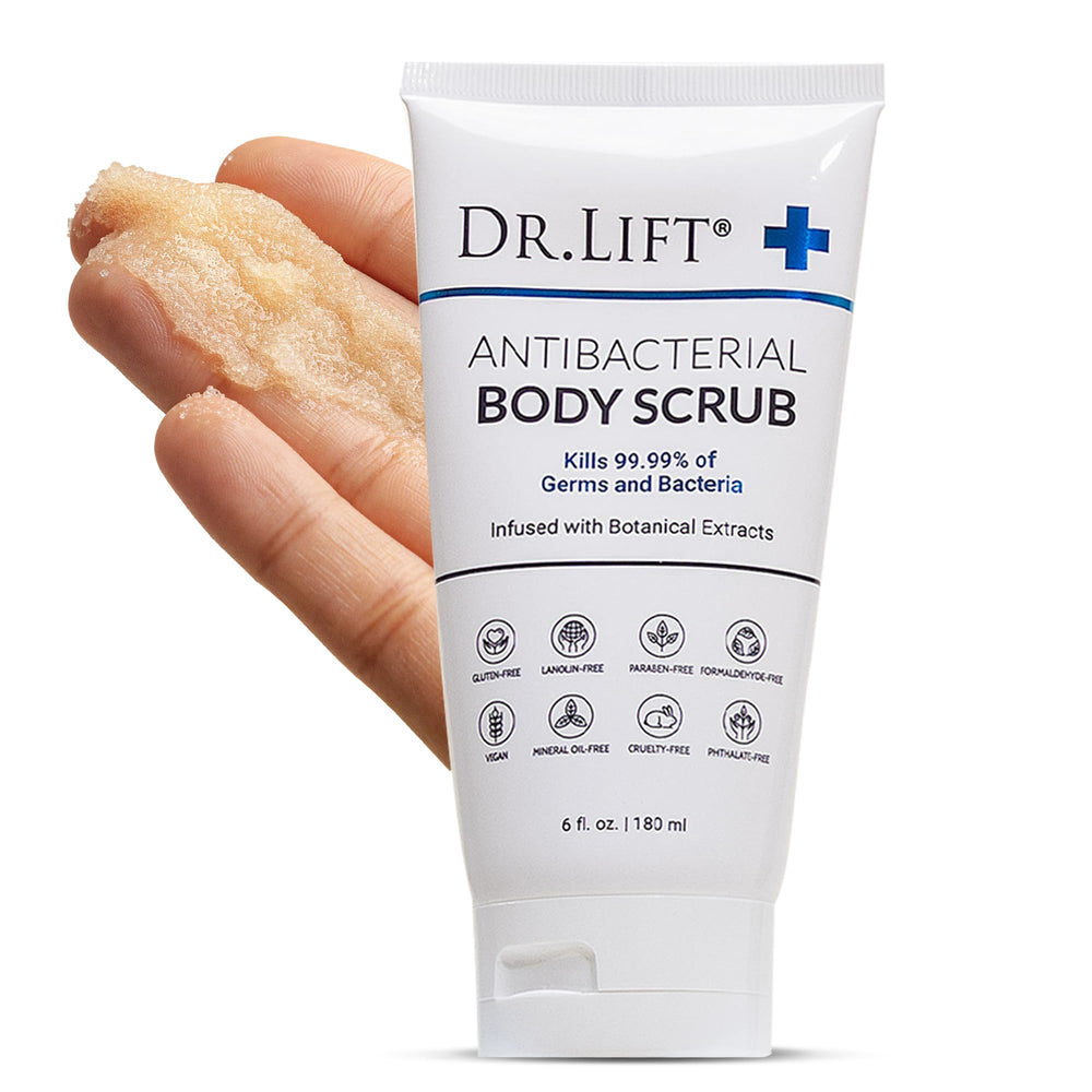 DR. LIFT label emphasizes vitamins A and E and detoxifying action