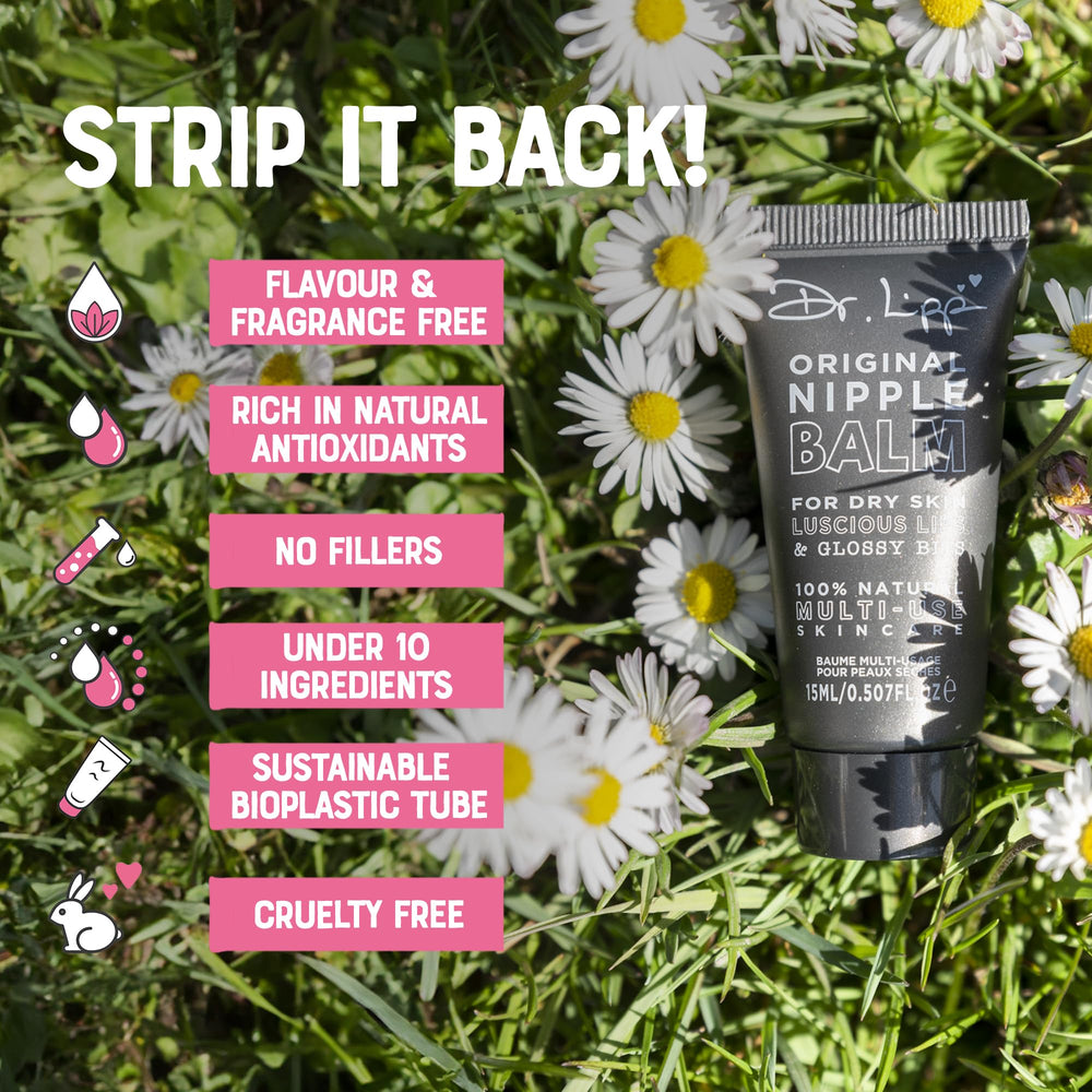 Dr. Lipp Original Nipple Balm eco-tube highlights sustainable packaging.
