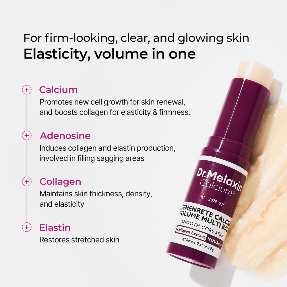 Dr.Melaxin Cemenrete Calcium Multi Balm under-eye area focus demonstrates targeted care.