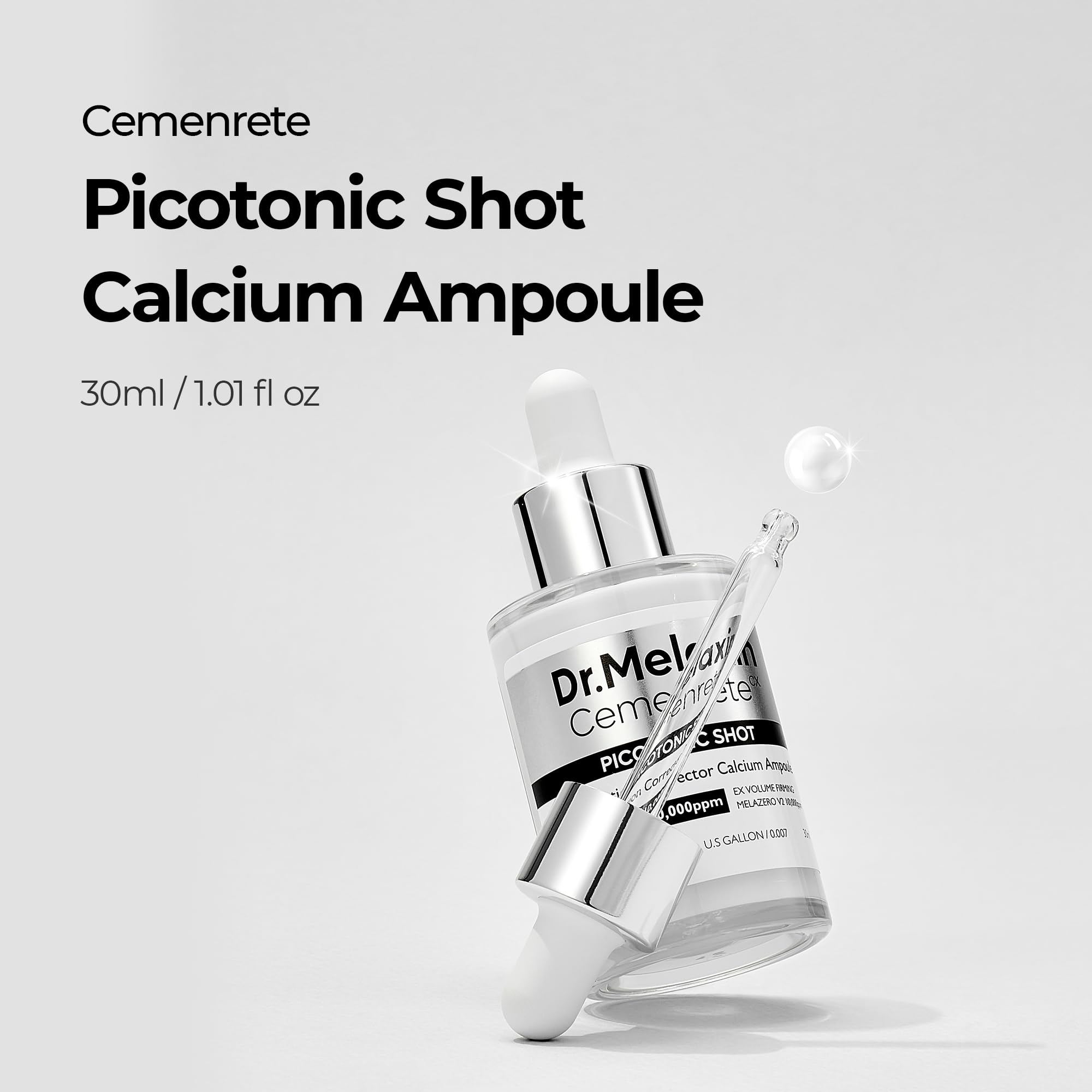 Dr.Melaxin Cemenrete Shot application shows easy, quick absorption for daily use