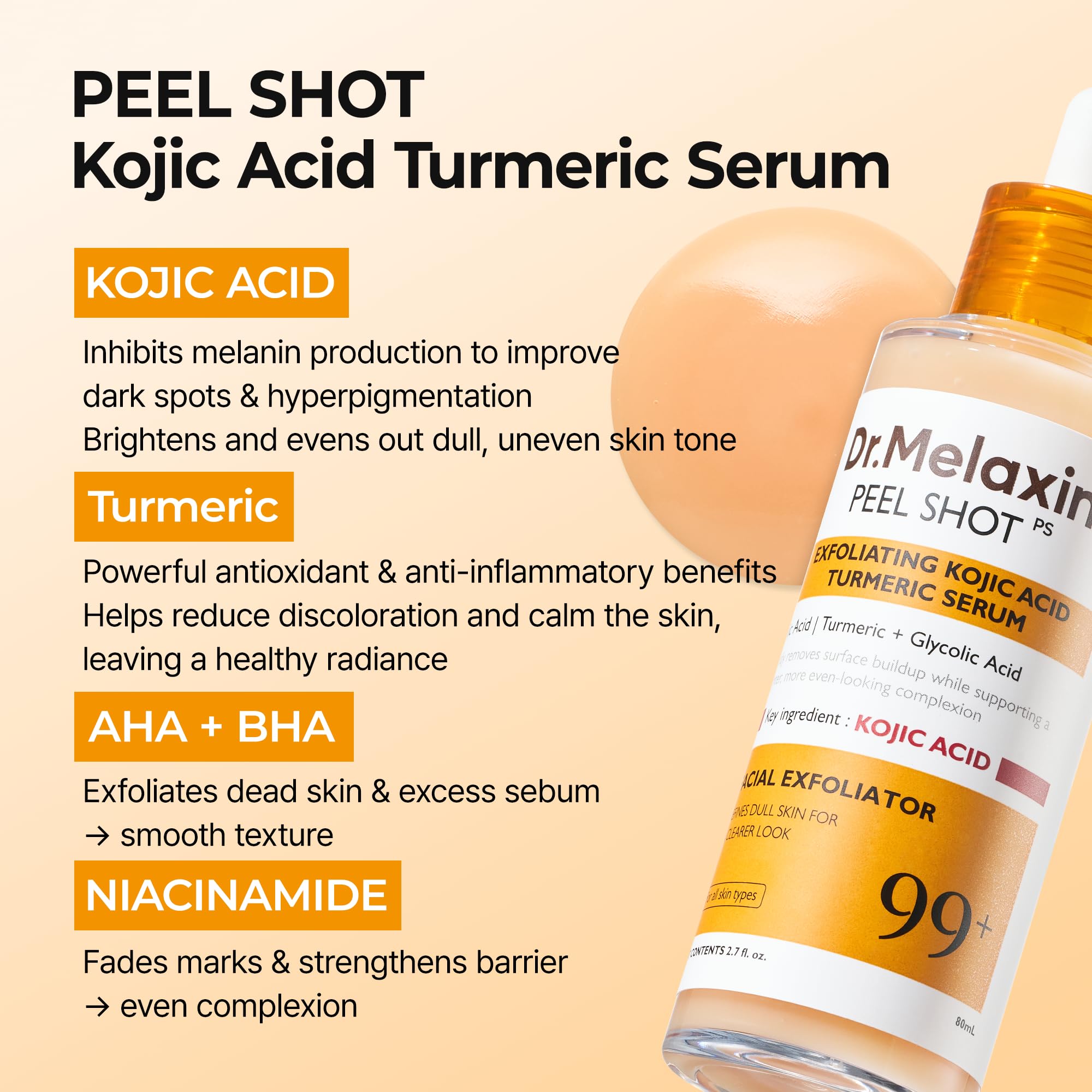 Dr.Melaxin cream-gel texture ready for daily use.