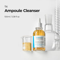 Dr.Melaxin TX Ampoule Cleanser dropper dispense highlights precise dosage