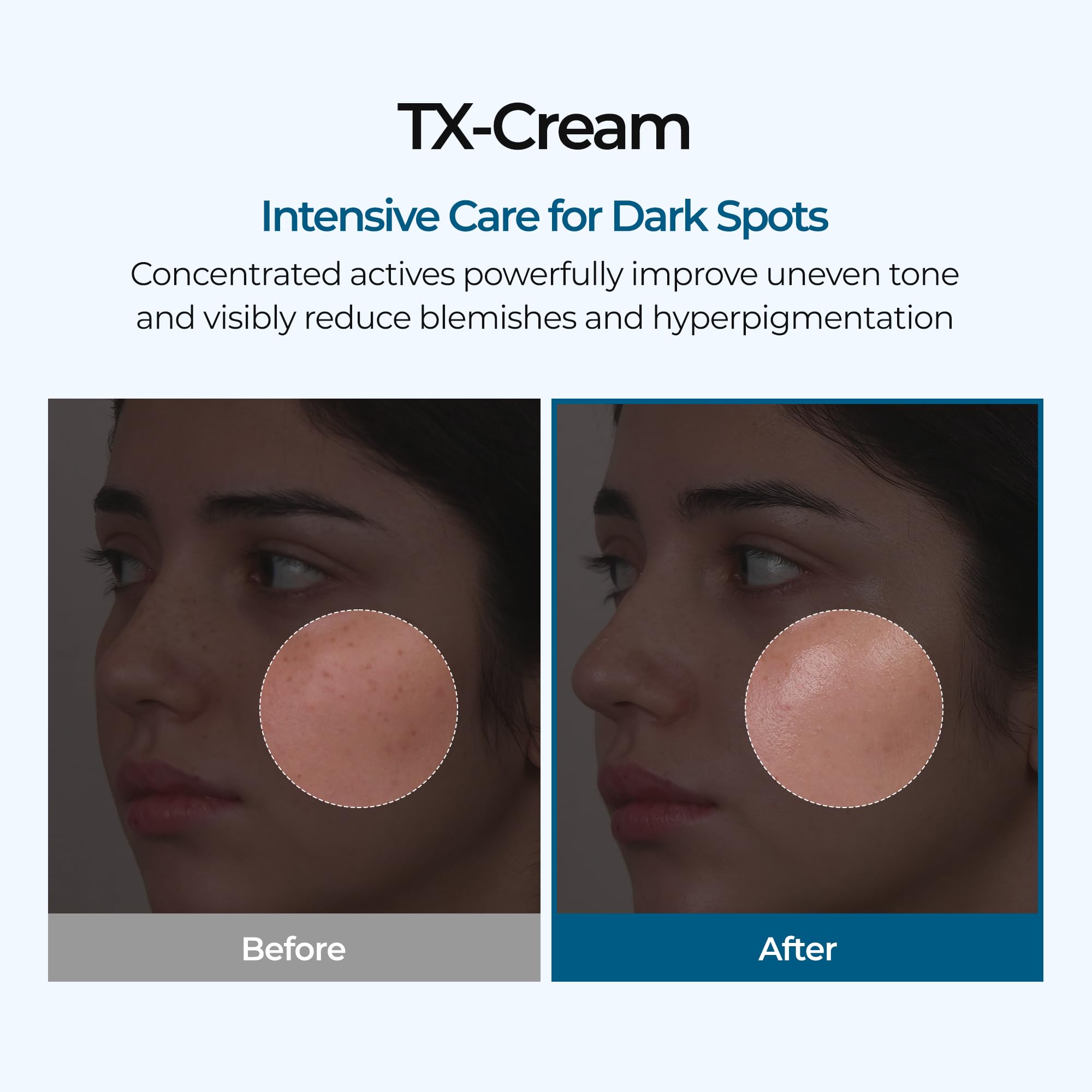 Dr.Melaxin TX Cream bottle label close-up highlighting fragrance-free formula.