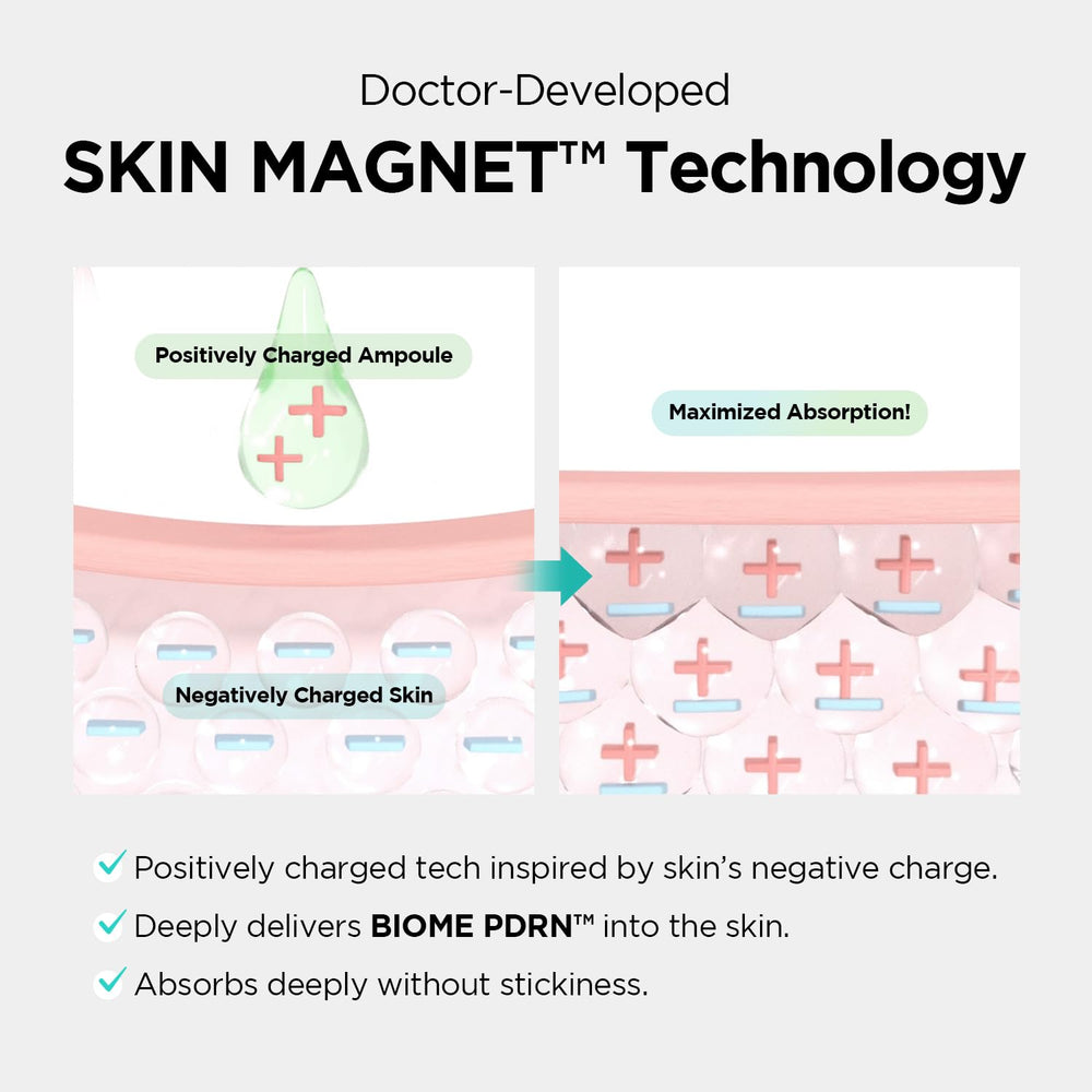 Dr.nineteen ReDRN Exosome Ampoule texture application demonstrates smooth, absorbent serum for refined texture.