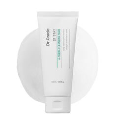 DR.ORACLE 21 Stay A-Thera cleansing foam bottle closeup shows gentle cleansing for sensitive skin.