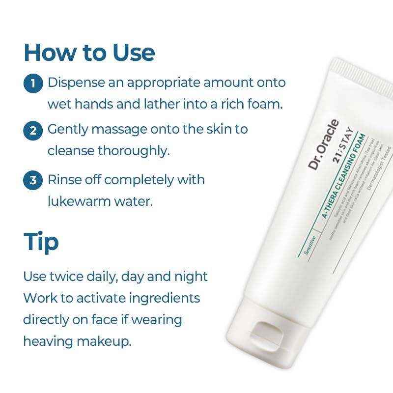 DR.ORACLE packaging photo emphasizes dermatologist-tested, cruelty-free skincare from Korea.