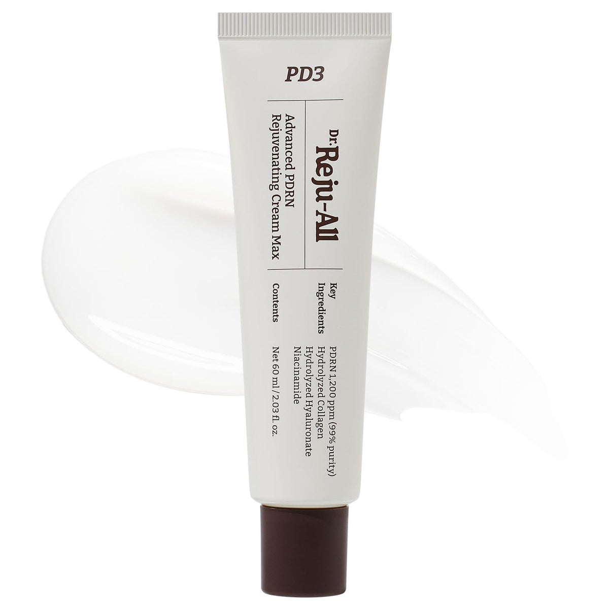 Dr Reju-All Advanced PDRN Cream bottle closeup for premium skincare