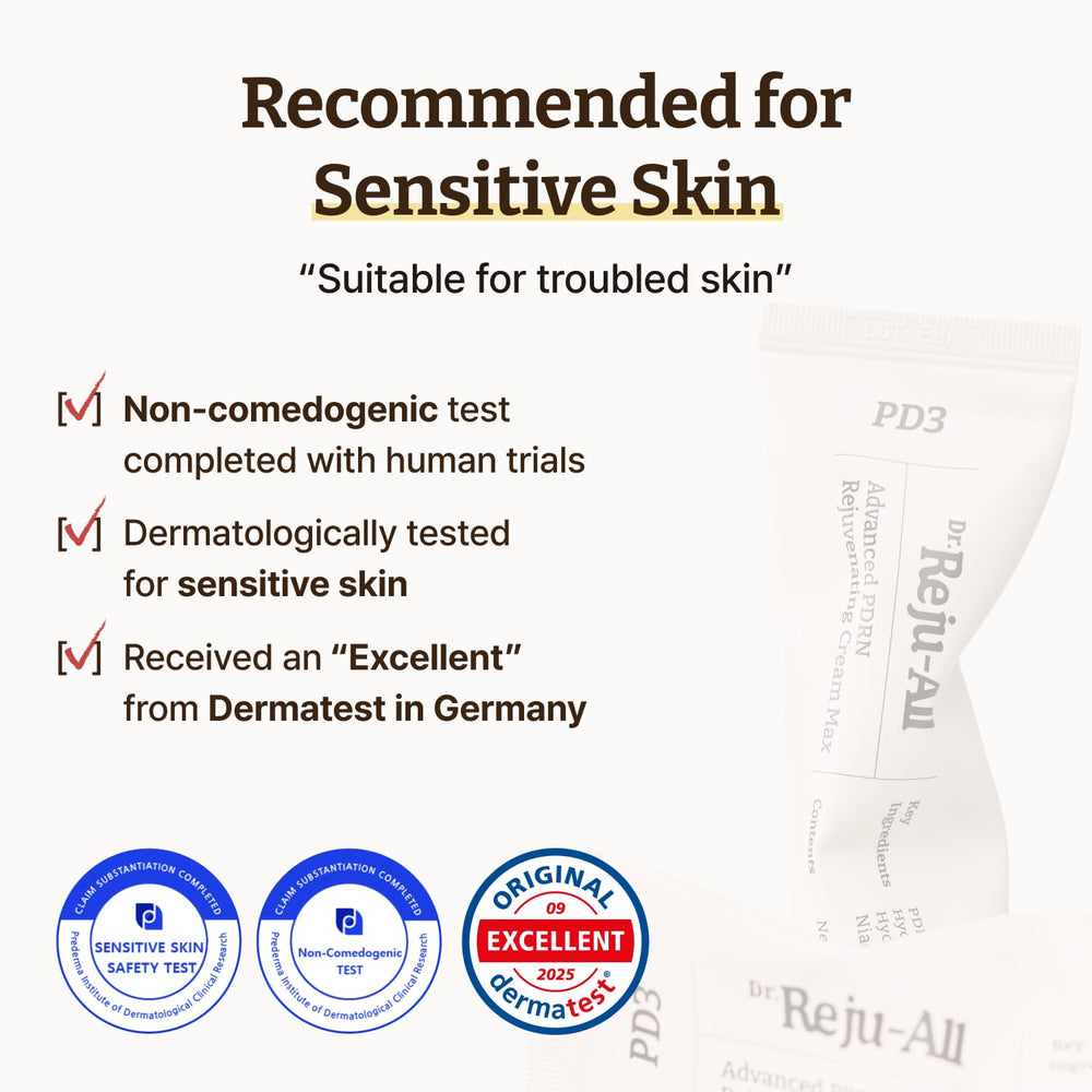 Dr Reju-All Advanced PDRN Cream ingredients highlight Niacinamide Panthenol