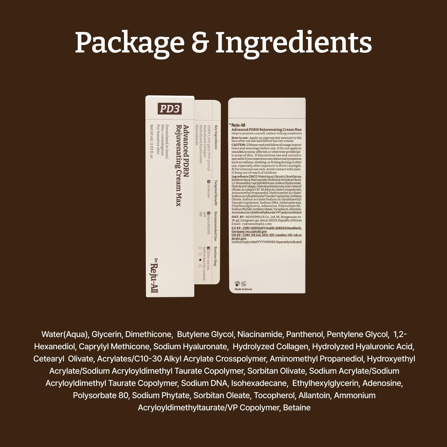 Dr Reju-All Advanced PDRN Cream Korean skincare heritage