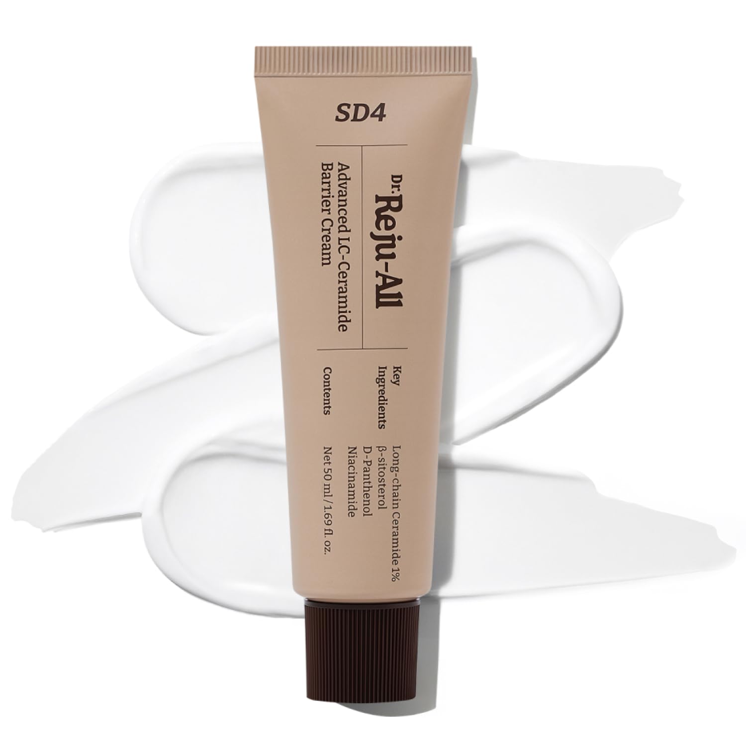Dr. Reju-All barrier cream bottle shows daily moisture and barrier support.