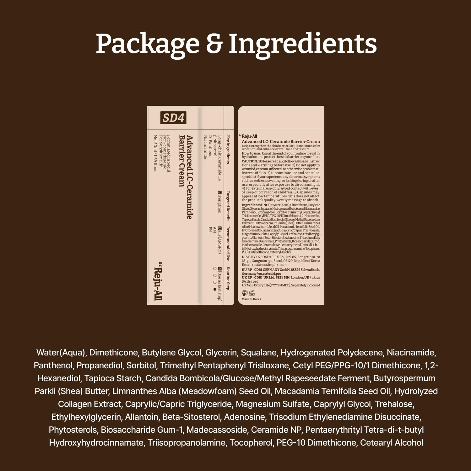 Dr. Reju-All K-Beauty packaging conveys trusted, dermatologist-backed care.