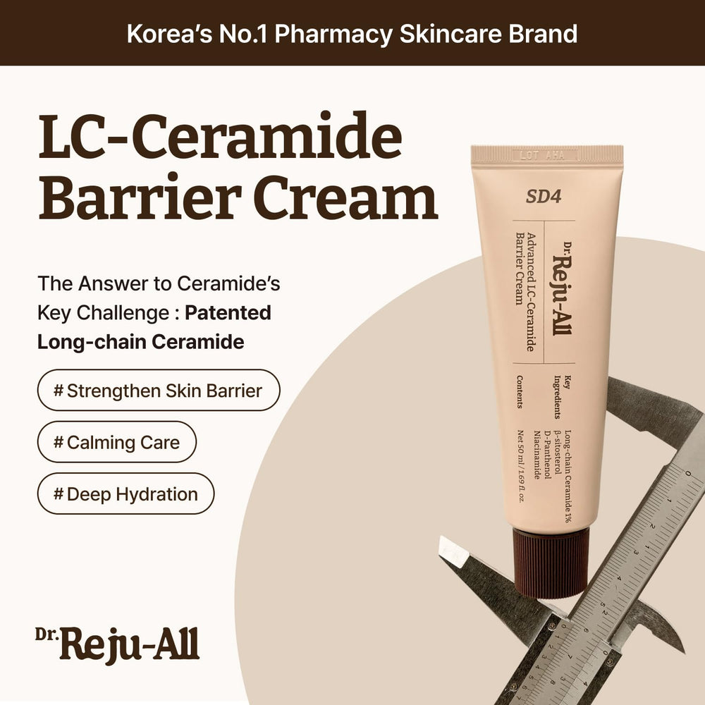 Dr. Reju-All LC-Ceramide 1% close-up highlighting long-chain ceramides for hydration.