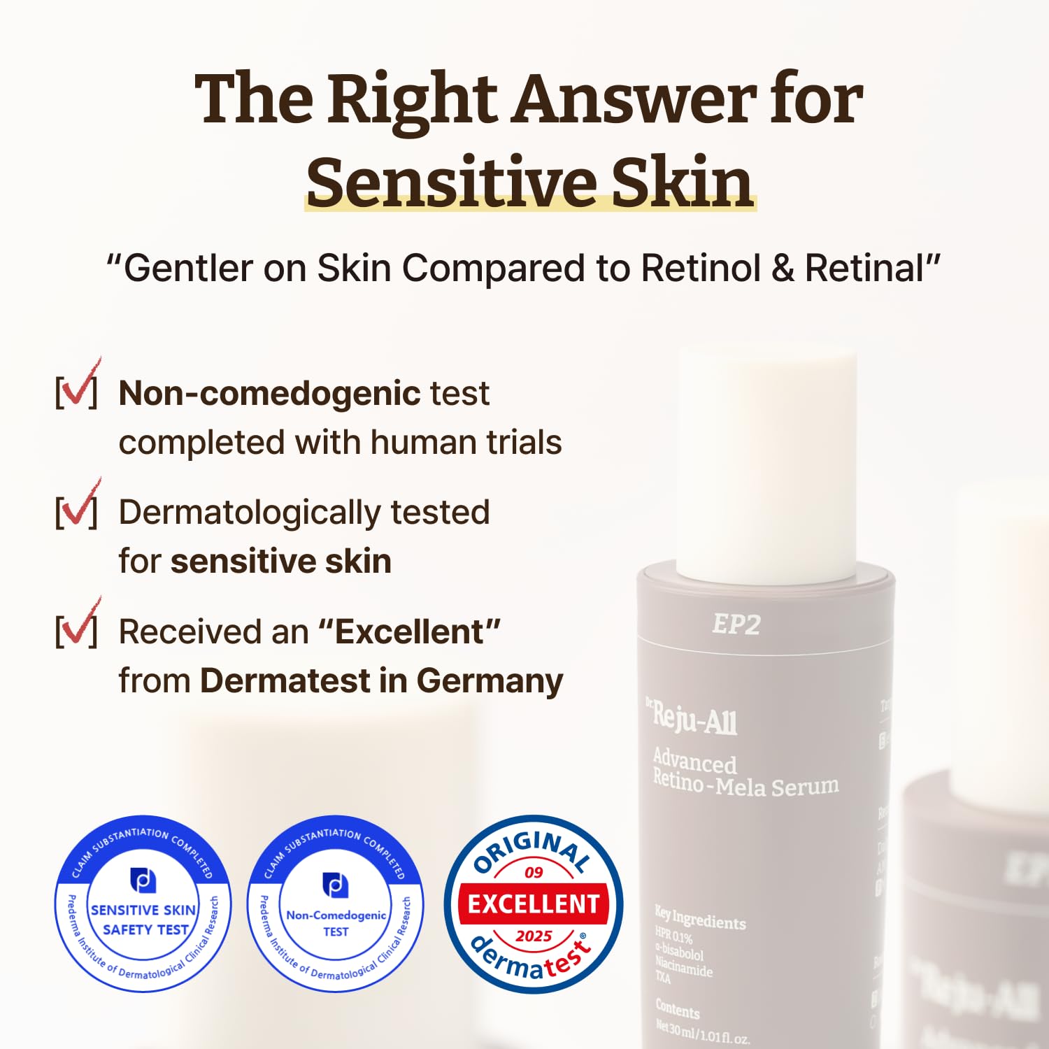 Dr.Reju-All night routine step image illustrates toner, serum, and cream sequence.