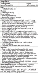 Dr Song benzoyl peroxide acne gel label and pump image highlighting easy daily use.