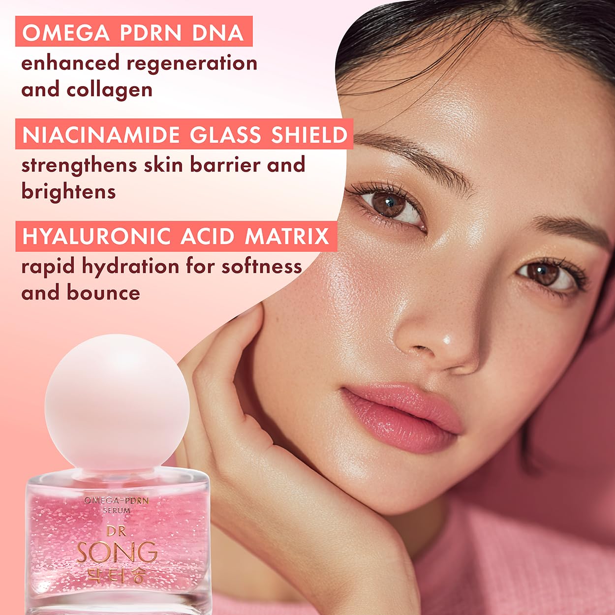 Dr Song ELMNTS Serum texture swirl highlights silky hydration