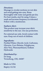 Dr Song Glycolic Face Wash foam close-up emphasizing gentle cleansing and hydration.