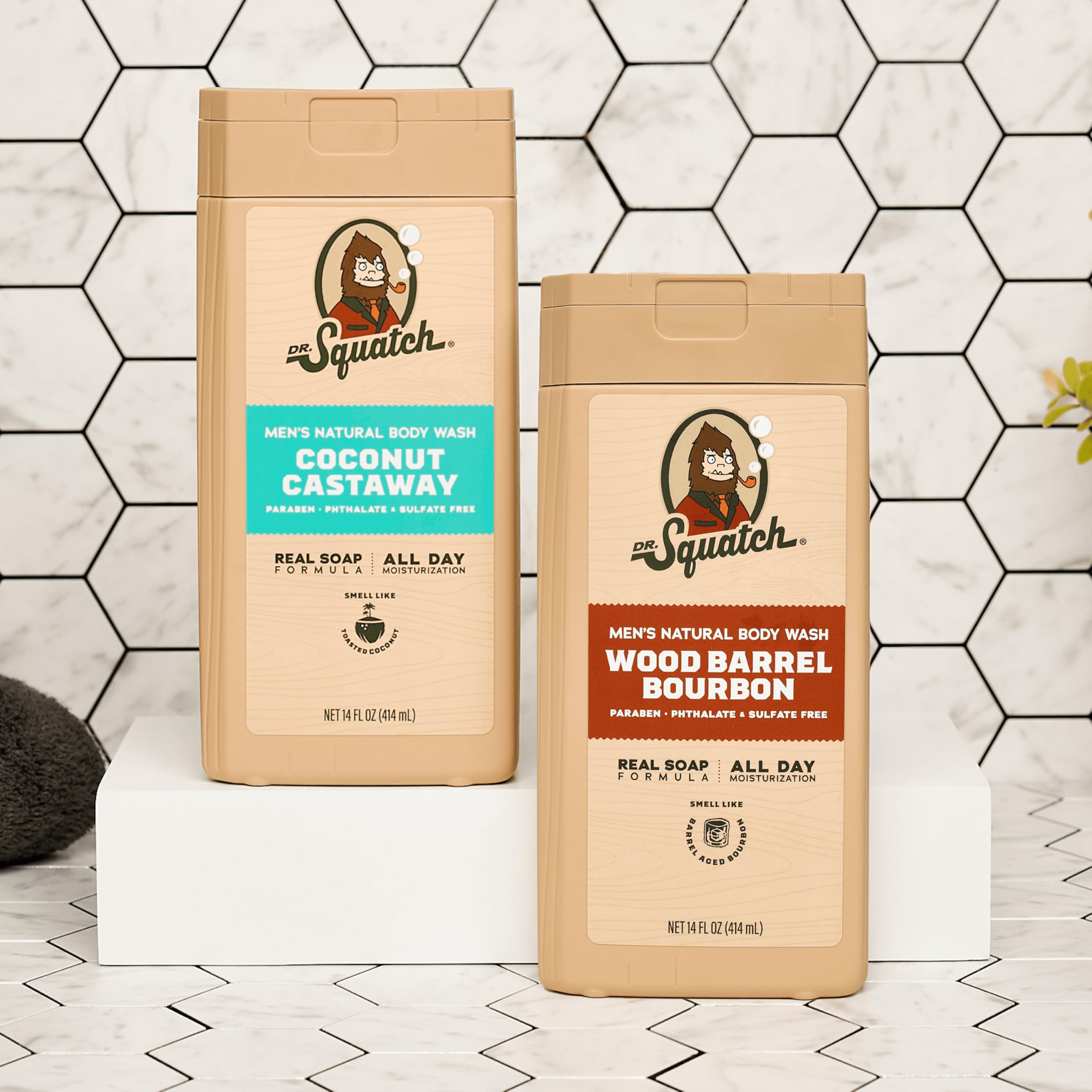 Dr. Squatch 2-pack packshot front communicates value and readiness.