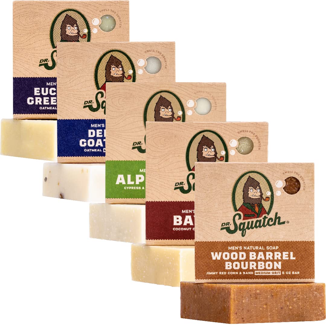 Dr. Squatch Alpine Sage bar soap with nourishing oils for daily cleanse
