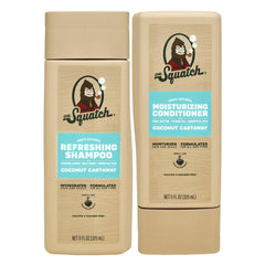 Dr. Squatch Coconut Castaway shampoo bottle for refreshed scalp