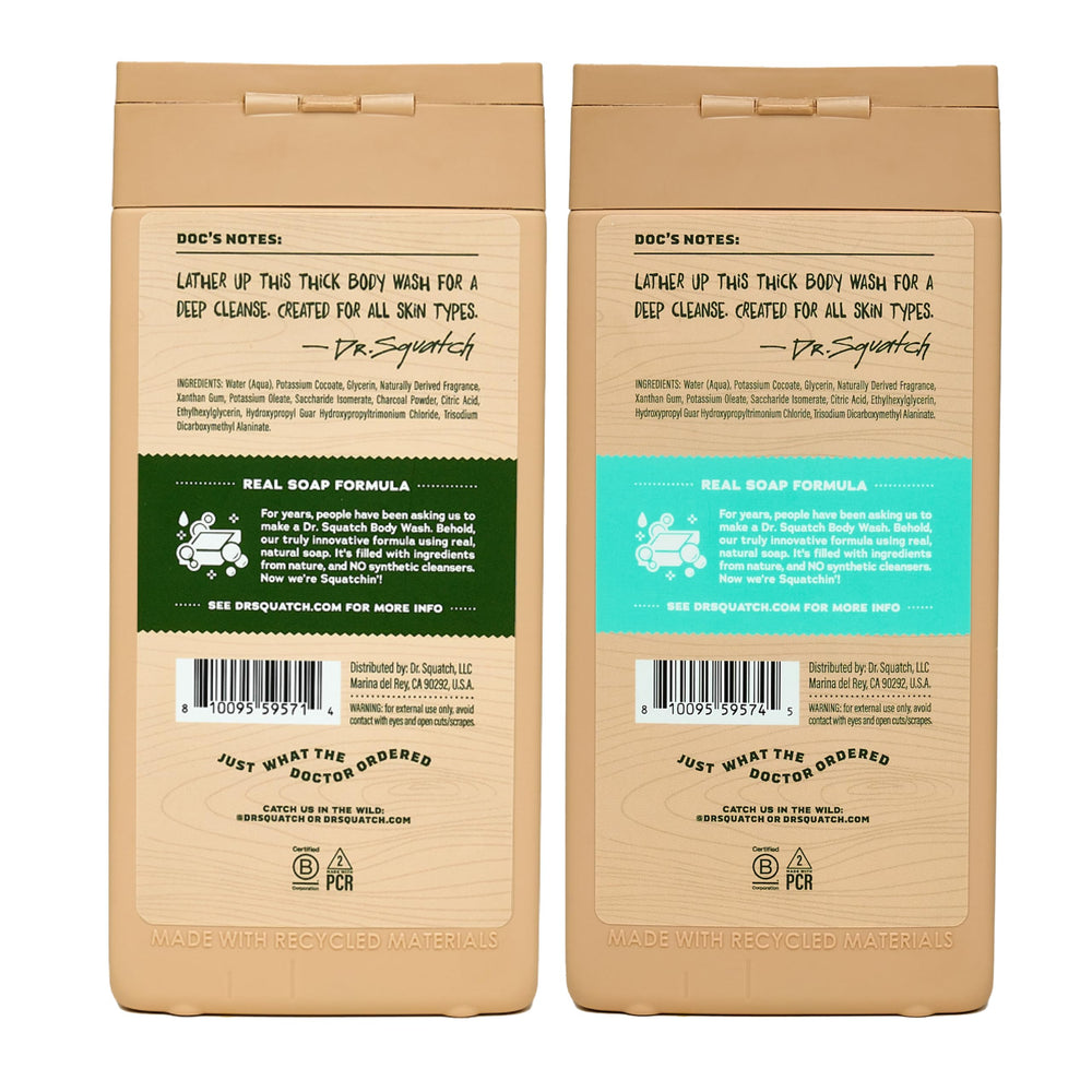 Dr. Squatch creamy lather texture depicts nourishing cleanse.