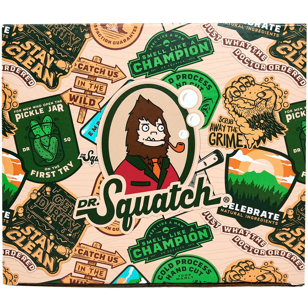 Dr. Squatch deodorant sticks gift-ready with aluminum-free odor protection