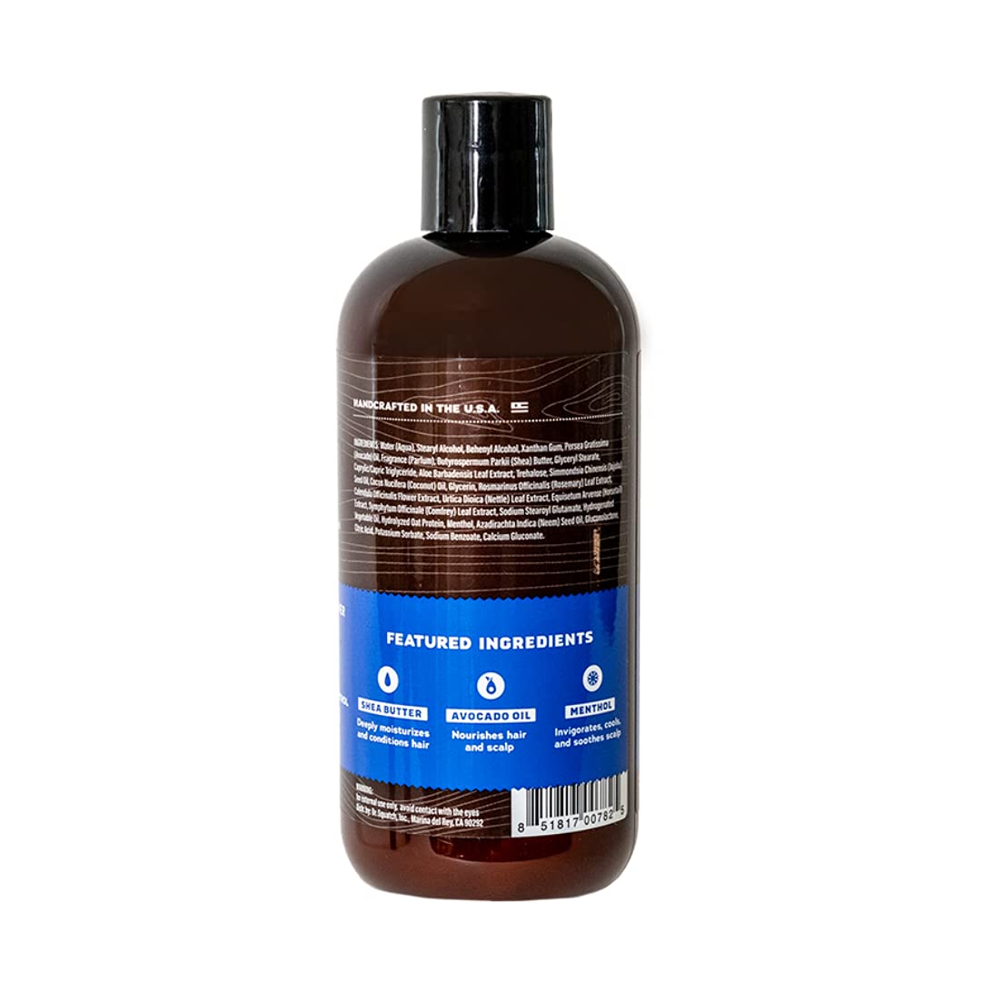 Dr. Squatch Fresh Falls conditioner label with birch and pine scent cues